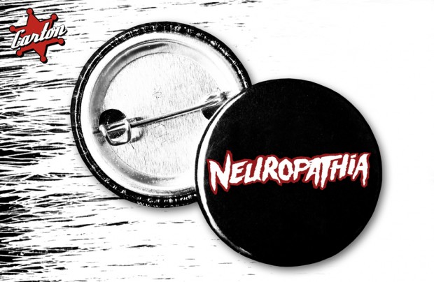Przypinka NEUROPATHIA LOGO black