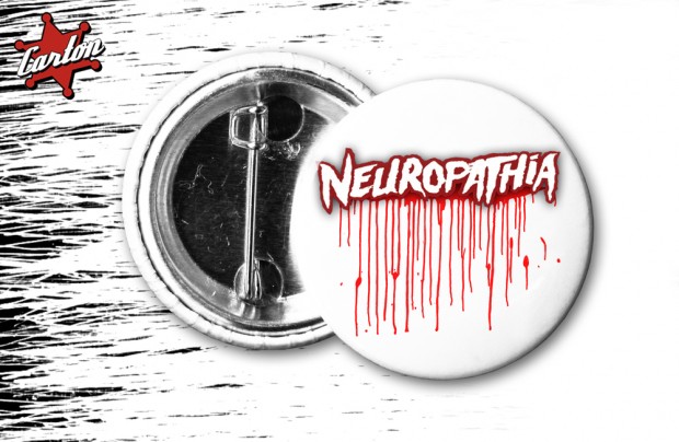 Przypinka NEUROPATHIA LOGO BLOOD