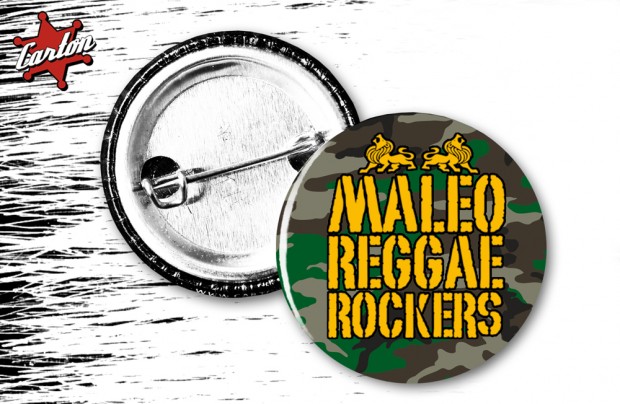 Przypinka MALEO REGGAE ROCKERS LOGO (moro)