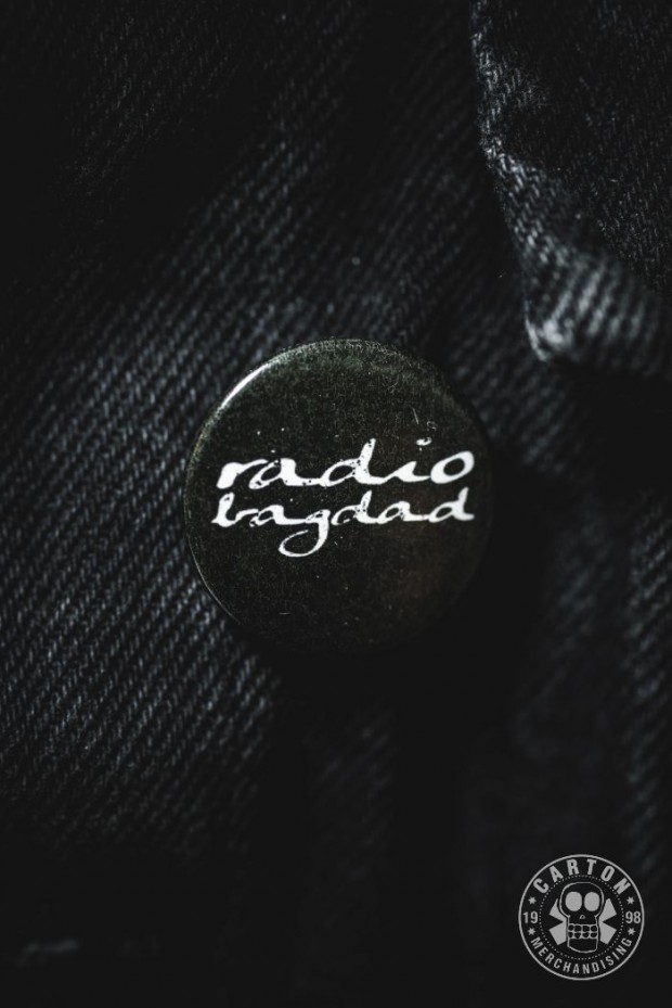 Przypinka RADIO BAGDAD LOGO black