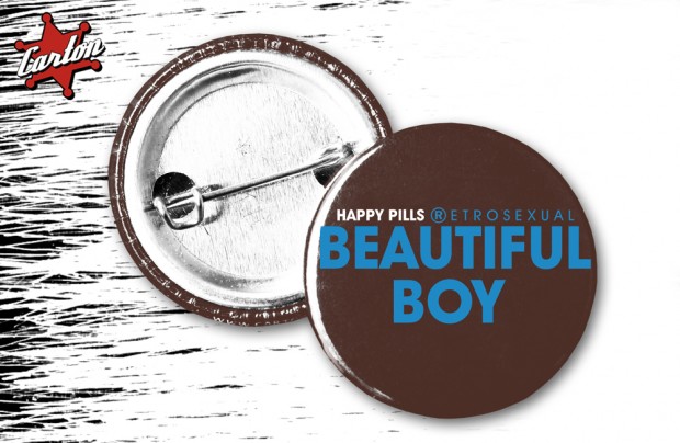 Przypinka HAPPY PILLS BEAUTIFUL BOY
