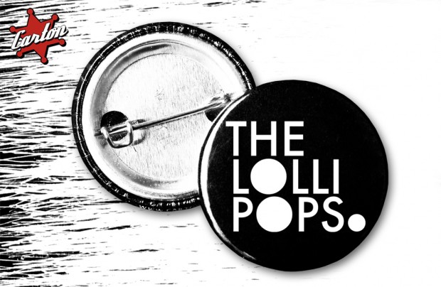 Przypinka THE LOLLIPOPS LOGO BLACK