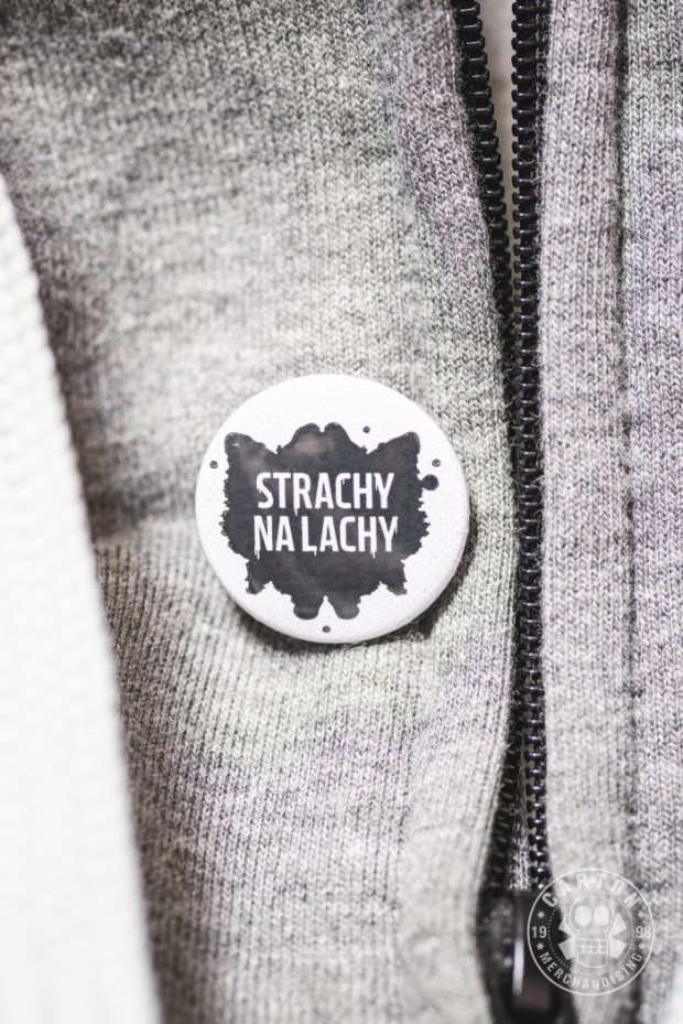 Przypinka STRACHY NA LACHY !TO! white