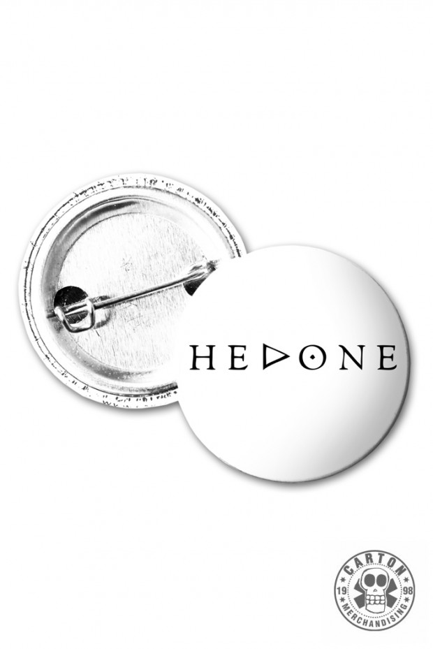 Przypinka HEDONE LOGO white