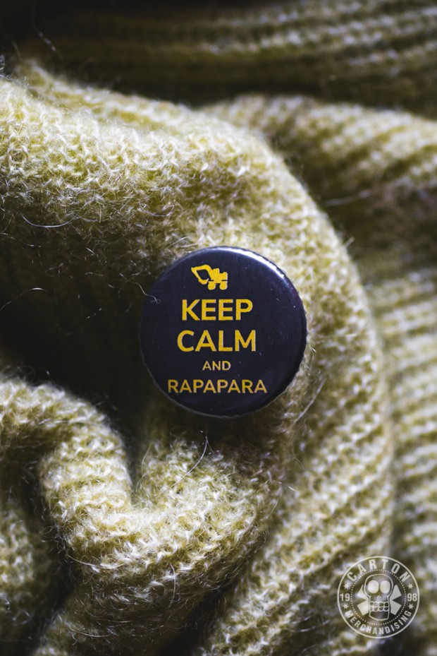 Przypinka ŁYDKA GRUBASA KEEP CALM AND RAPAPARA