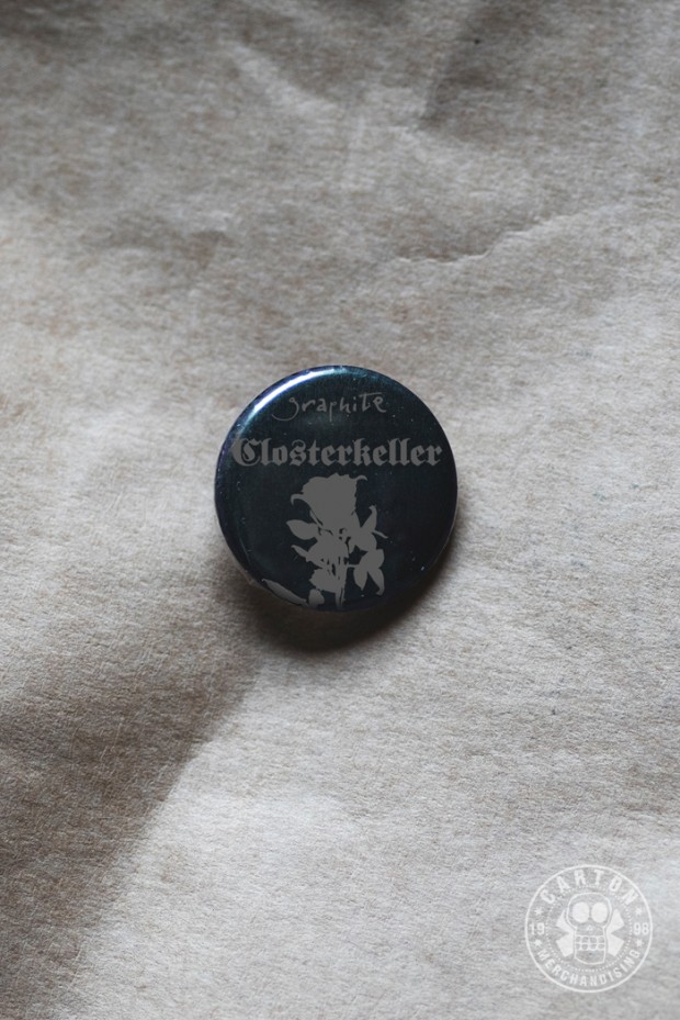 Przypinka CLOSTERKELLER GRAPHITE ROSE black