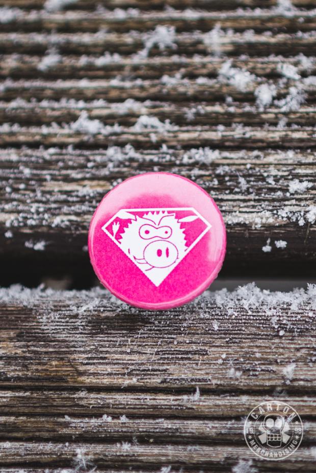 Przypinka 4DZIKI RYJ DZIKA pink