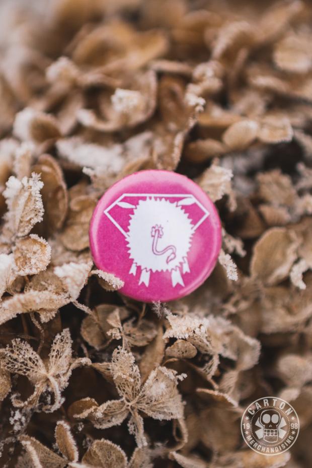 Przypinka 4DZIKI DZIKA DUPA pink