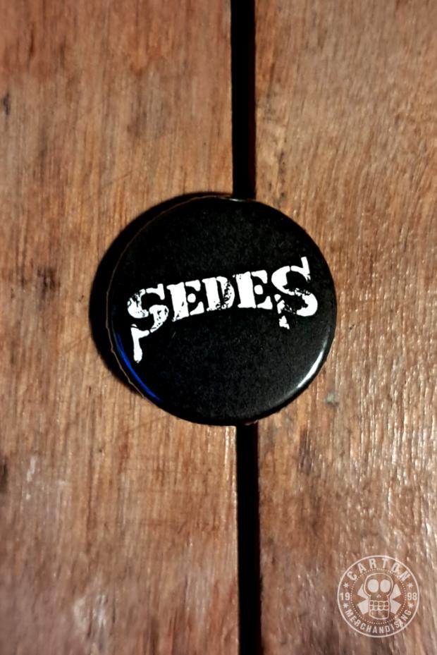 Przypinka SEDES DIRTY LOGO white