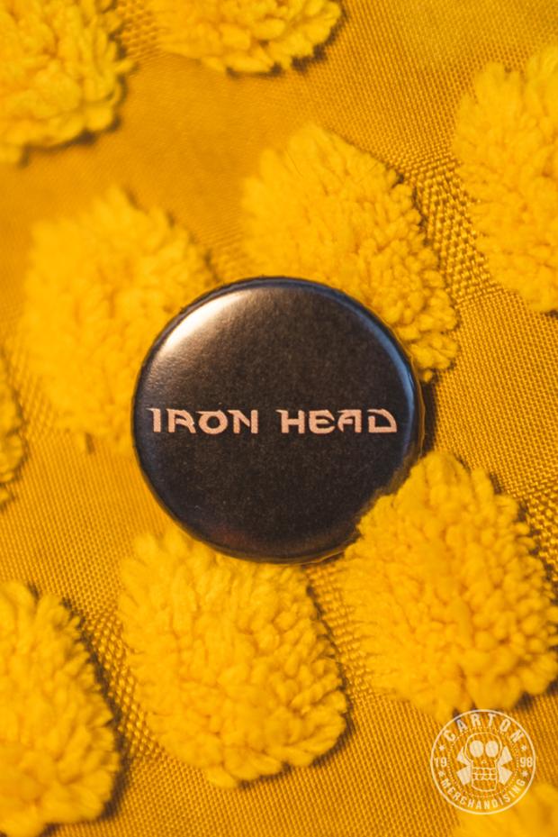 Przypinka IRON HEAD LOGO beige