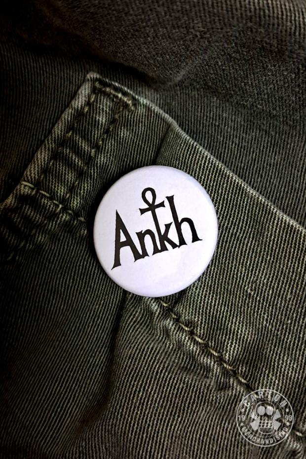 Przypinka ANKH LOGO white
