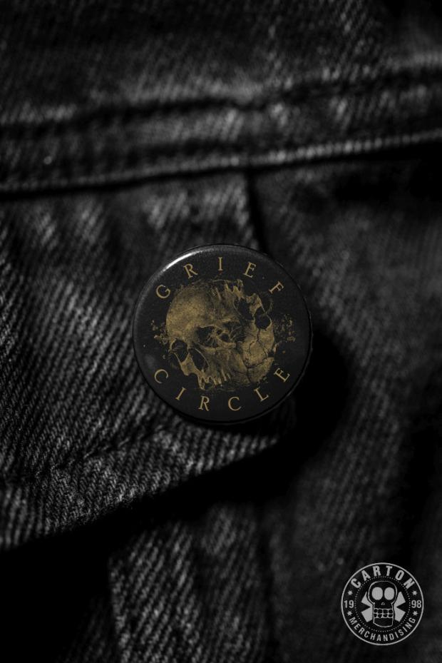 Przypinka GRIEF CIRCLE SKULL gold