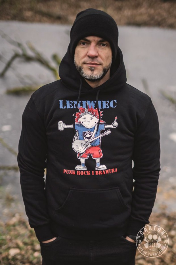 Bluza z kapturem LENIWIEC PUNK ROCK I BRAWURA