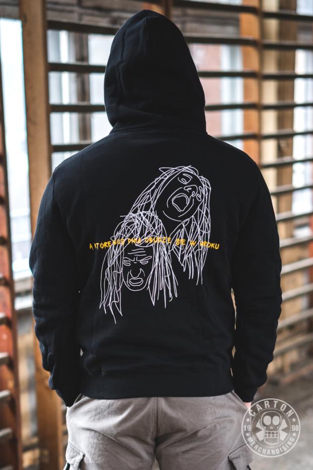 Bluza z kapturem STACJA B. ZRODZONY BY UMRZEĆ