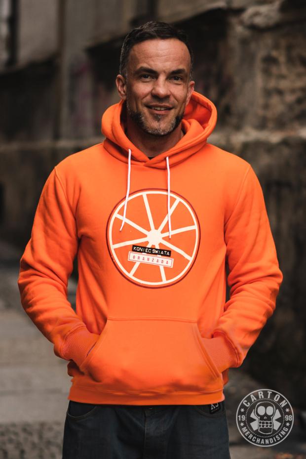 Bluza z kapturem KONIEC ŚWIATA ORANŻADA
