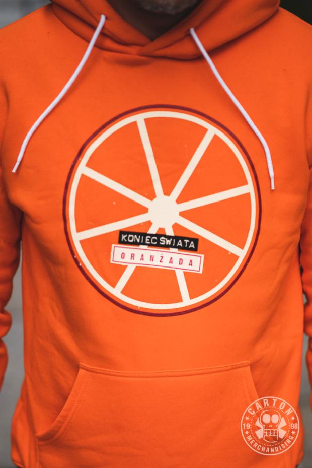 Bluza z kapturem KONIEC ŚWIATA ORANŻADA