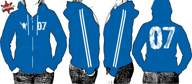 Bluza z kapturem na zamek damska STRACHY NA LACHY STATEK PIŁA TANGO