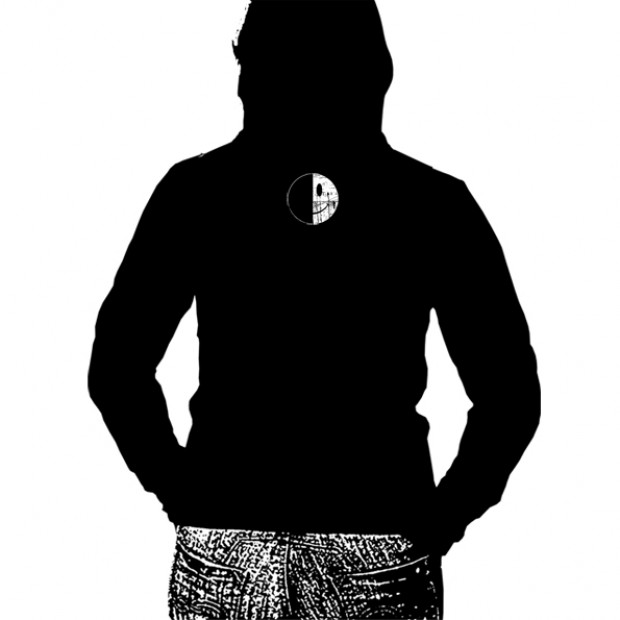 Bluza z kapturem na zamek damska HAPPYSAD LOGO
