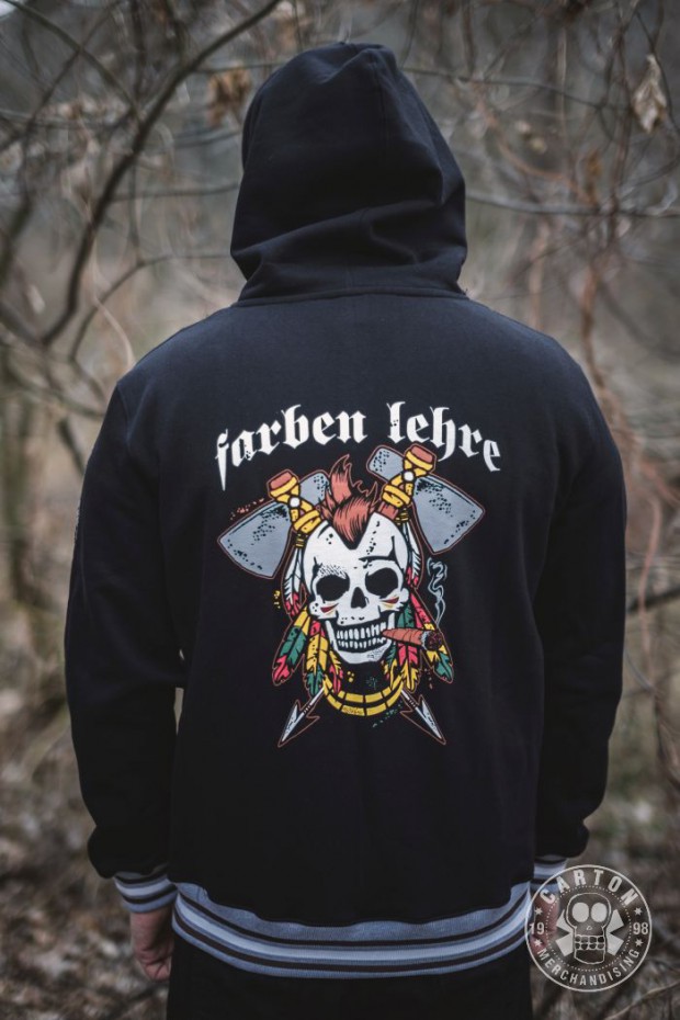Bluza z kapturem na zamek FARBEN LEHRE INDIAN