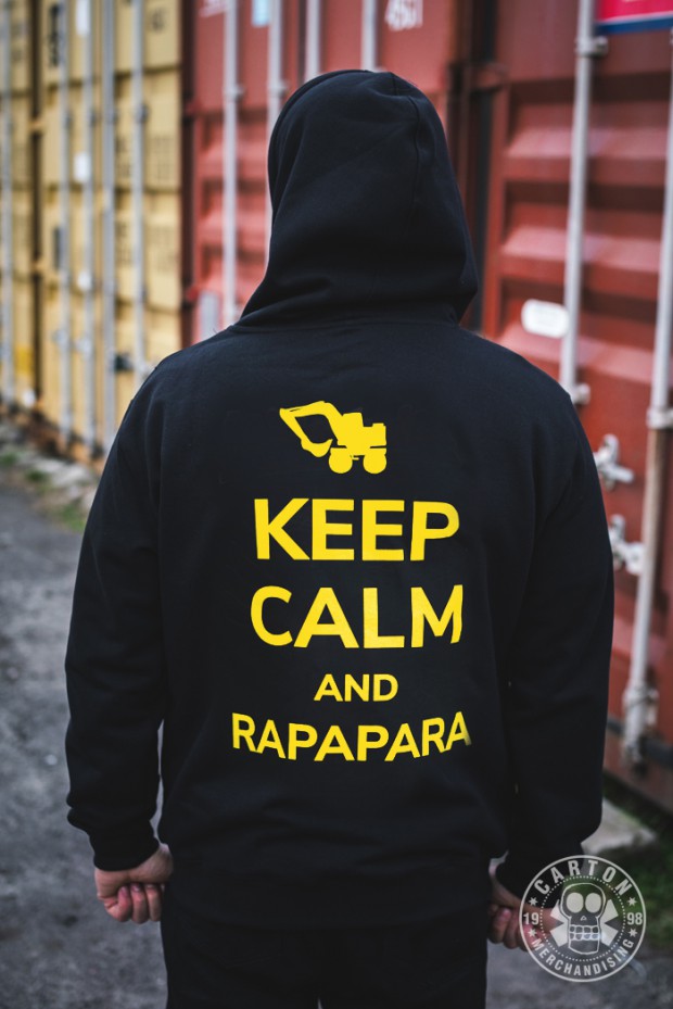 Bluza z kapturem na zamek ŁYDKA GRUBASA KEEP CALM AND RAPAPARA