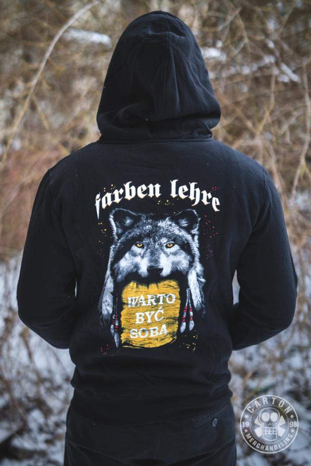 Bluza z kapturem na zamek FARBEN LEHRE SZEREGOWIEC