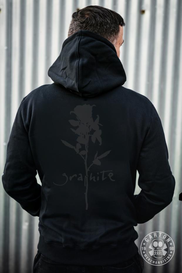 Bluza z kapturem na zamek CLOSTERKELLER GRAPHITE ROSE