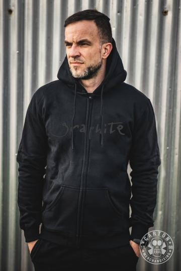 Zdjęcia produktu Bluza z kapturem na zamek CLOSTERKELLER GRAPHITE ROSE