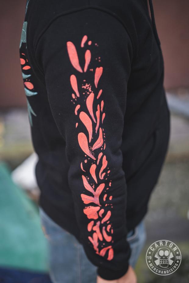 Bluza z kapturem na zamek TIDES FROM NEBULA INSTANT REWARDS - FLOWERS