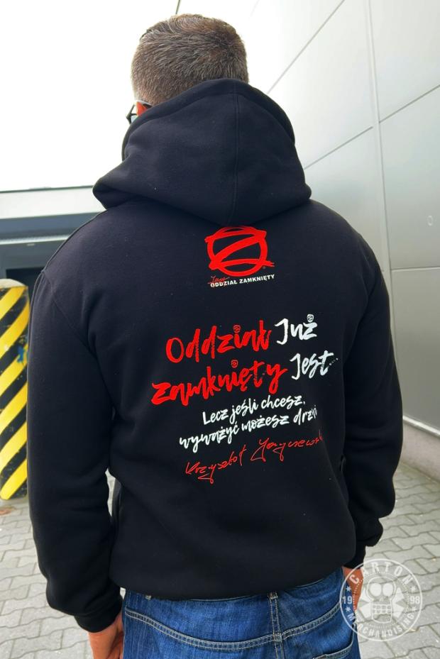 Bluza z kapturem na zamek JARY ODDZIAŁ ZAMKNIĘTY ODDZIAŁ JUŻ ZAMKNIĘTY JEST