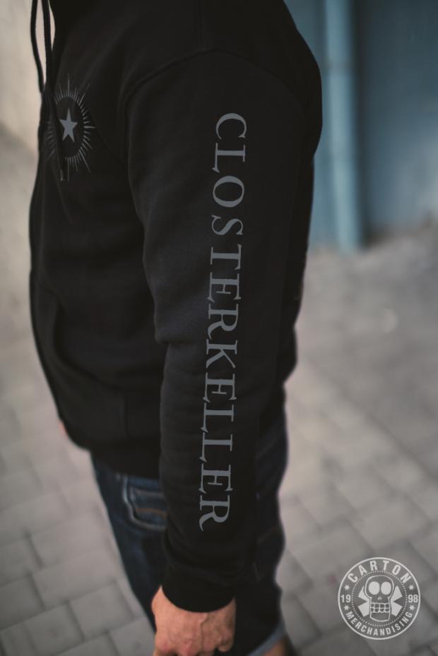 Bluza z kapturem na zamek CLOSTERKELLER ARGENTO