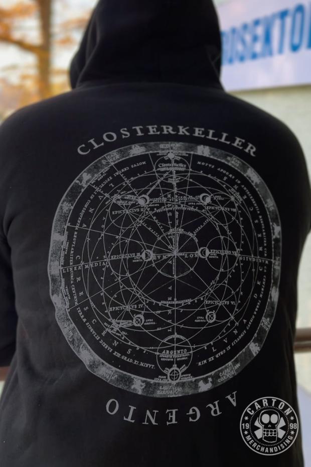 Bluza z kapturem na zamek CLOSTERKELLER ARGENTO STAR