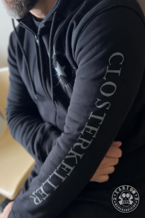 Bluza z kapturem na zamek CLOSTERKELLER ARGENTO STAR