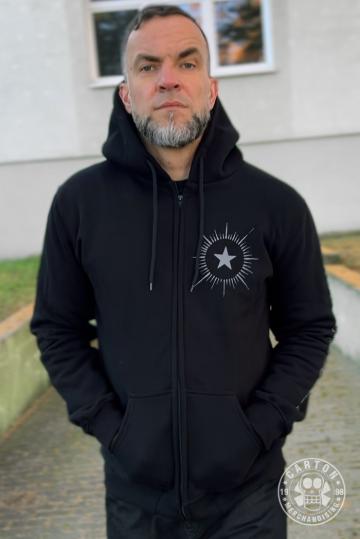 Bluza z kapturem na zamek CLOSTERKELLER ARGENTO STAR