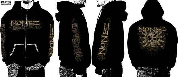 Bluza z kapturem na zamek NONE DEVIL INSIDE
