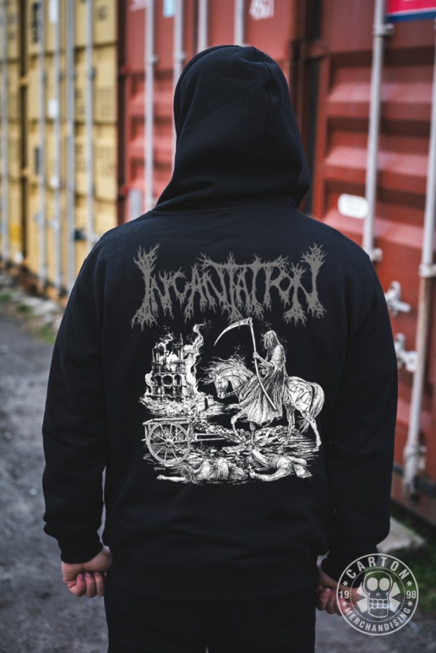 Bluza z kapturem na zamek INCANTATION YOUR GOD'S PROMISES ECHO IN VAIN