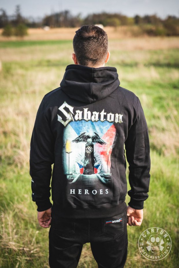 Bluza z kapturem na zamek SABATON HEROES CZECH REPUBLIC