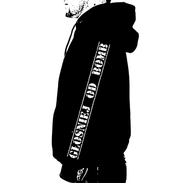 Bluza z kapturem na zamek WŁOCHATY GŁOŚNIEJ OD BOMB