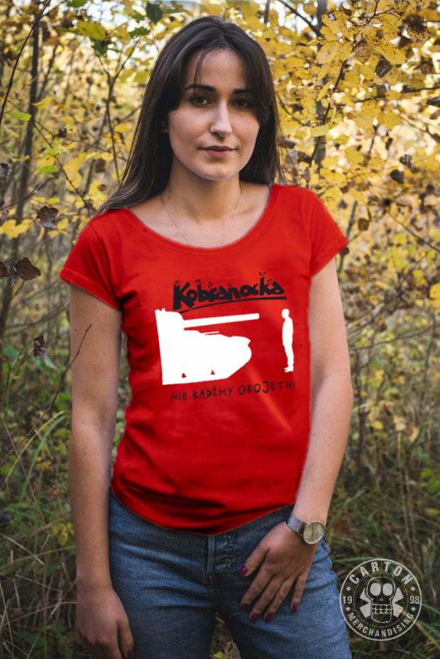 Koszulka damska KOBRANOCKA NIE BĄDŹMY OBOJĘTNI