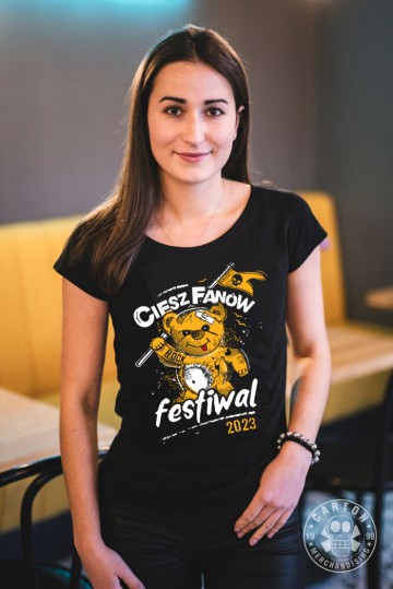 Zdjęcia produktu Koszulka damska CIESZ FANÓW FESTIWAL 2023 MIŚ.23