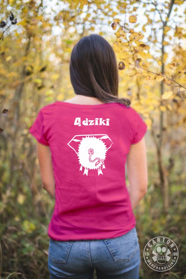 Koszulka damska 4DZIKI SUPER DZIK pink