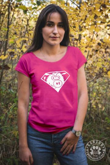 Zdjęcia produktu Koszulka damska 4DZIKI SUPER DZIK pink