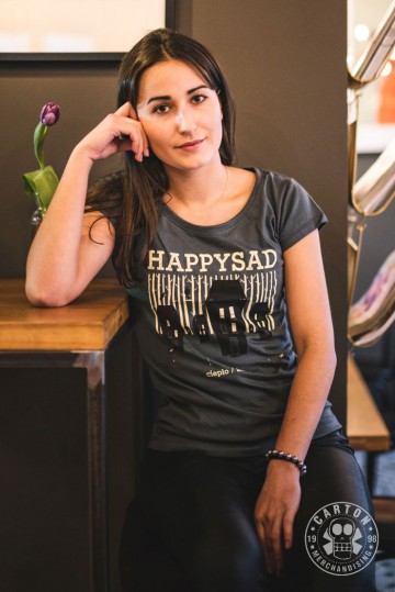 Zdjęcia produktu Koszulka damska HAPPYSAD CIEPŁO/ZIMNO gray