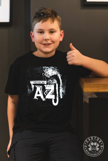 Koszulka Junior SZTYWNY PAL AZJI EUROPA I AZJA black-white