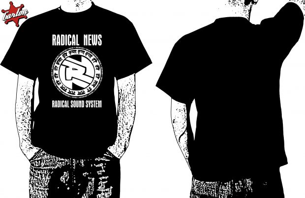 Koszulka RADICAL NEWS RADICAL SOUND SYSTEM (czarna)