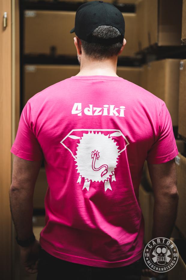 Koszulka 4DZIKI SUPER DZIK pink