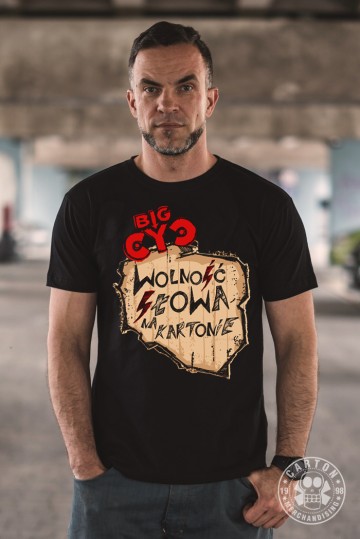 Koszulka BIG CYC WOLNOŚĆ SŁOWA NA KARTONIE