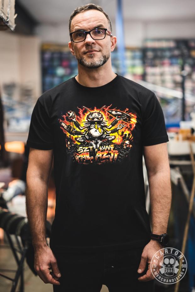 Koszulka SZTYWNY PAL AZJI ROCK'N'ROLLOWY ROBAK
