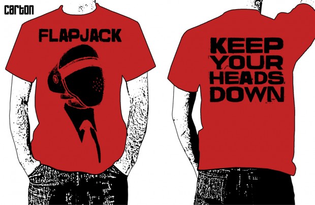 Koszulka FLAPJACK KEEP YOUR HEADS DOWN red