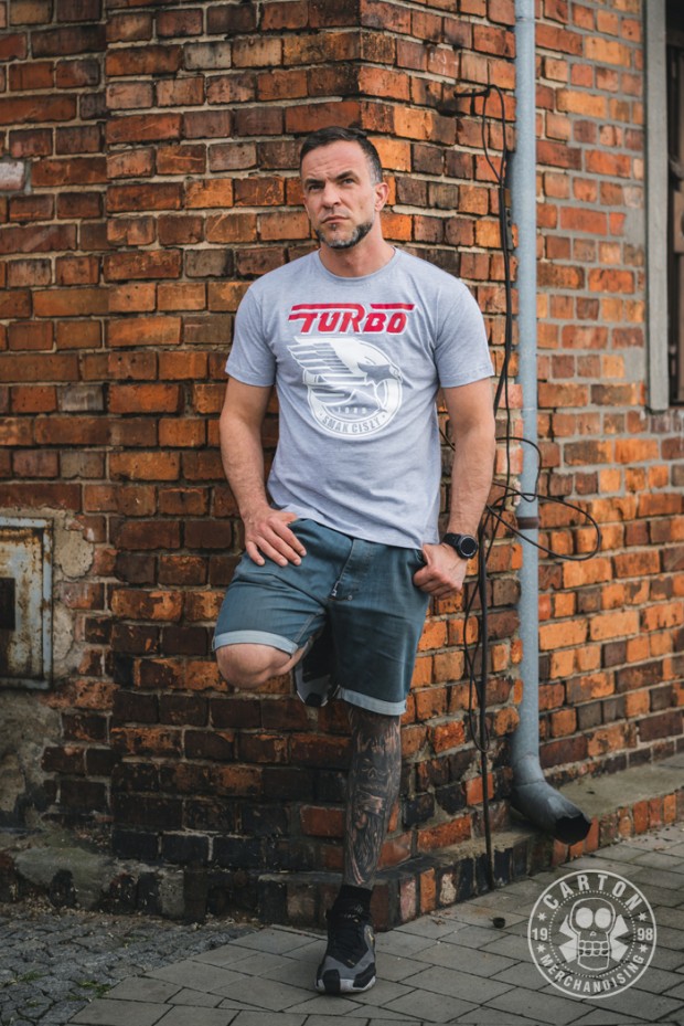 Koszulka TURBO SMAK CISZY grey