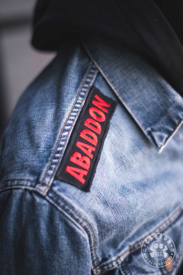 Naszywka ABADDON LOGO red